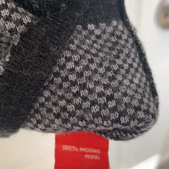 KRIMSON KLOVER  GEOMETRIC PRINT SWEATER DRESS PURPLE Black Gray SZ. M - Picture 6 of 6